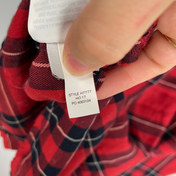 Madewell Central Shirt in Dahl Plaid Red XS - Picture 13 of 14